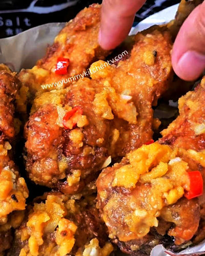 Salted Egg Chicken Wings