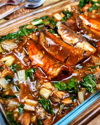 Ginisang Pechay with Sardines 