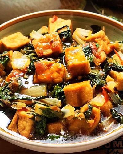 Ginisang Pechay with Tofu