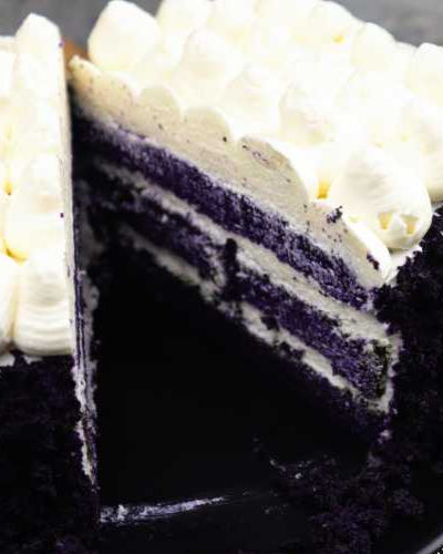 No Oven Ube Cake