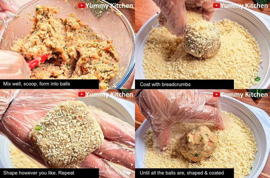 Potato Nuggets with Sardines step by step