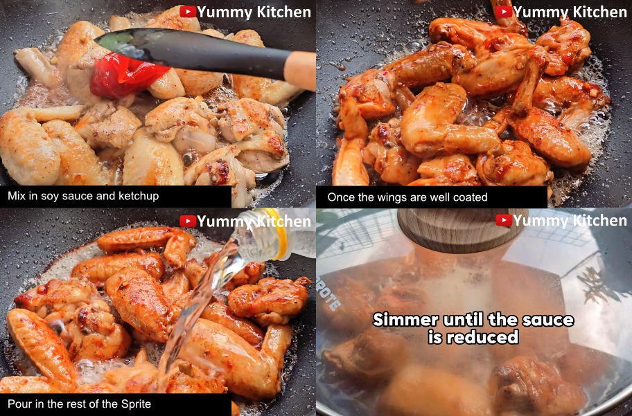 sprite chicken wings fried