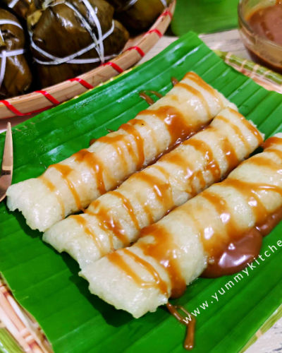 Suman Malagkit with Latik