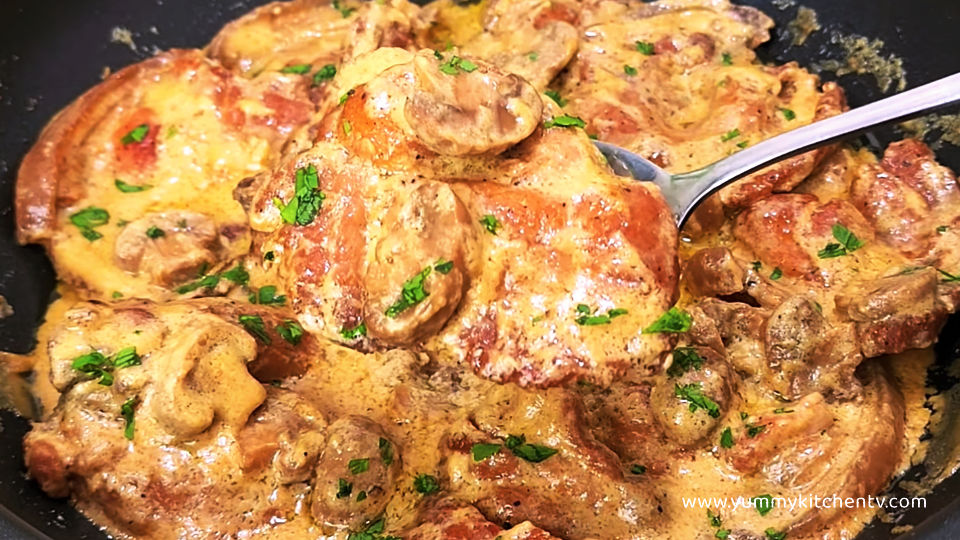 Creamy Mushroom Pork Chop
