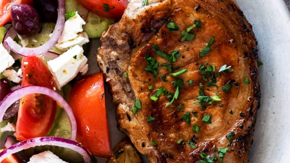 Easy Greek Pork Chops
