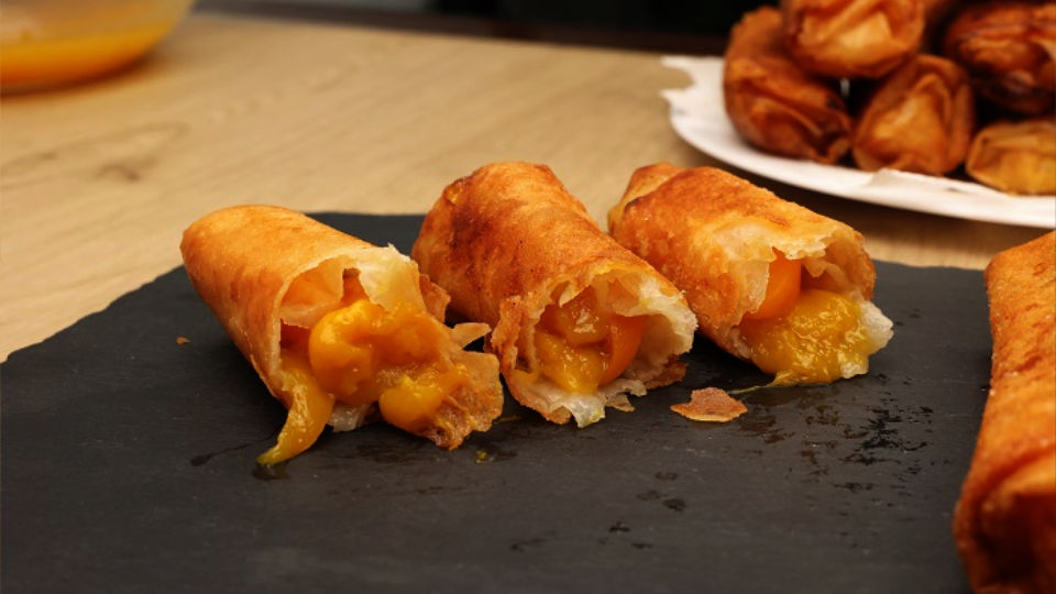 Peach Mango Turon
