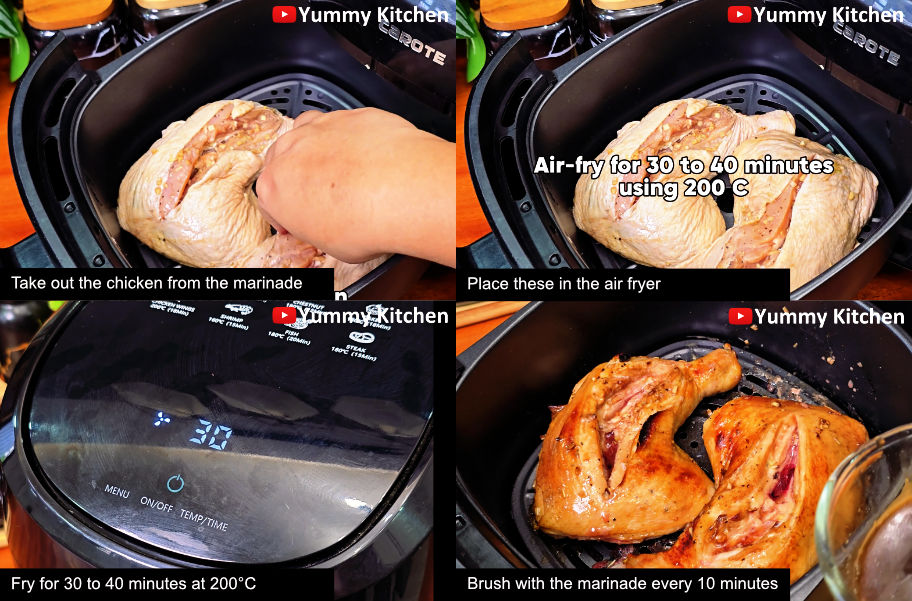 how long to cook chicken inasal in air fryer
