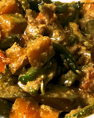 kalabasa at sitaw with pork recipe