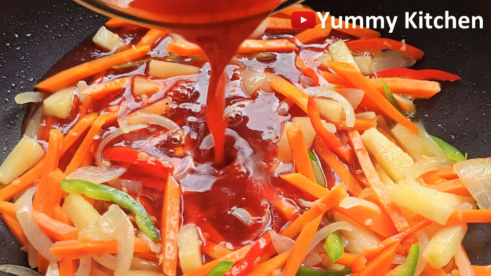 sweet and sour with pineapple