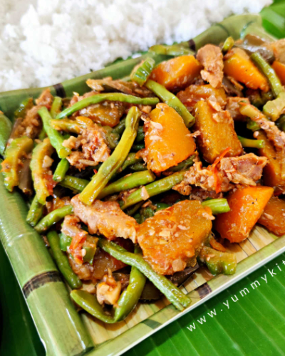 Ginataang Kalabasa with Giniling or Ginataang Kalabasa with Pork