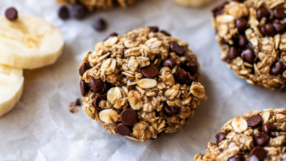 3-Ingredient Banana Oatmeal Cookies