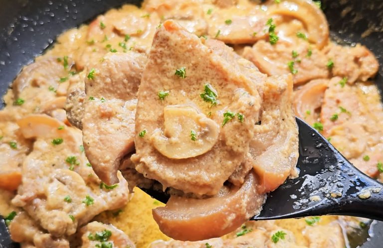 Creamy Pork Mushrooms