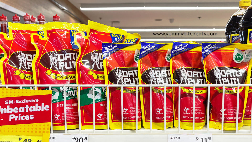 datu puti soy sauce label