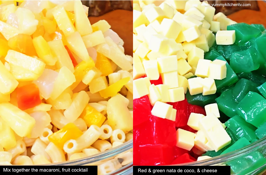 how to make macaroni fruit salad
