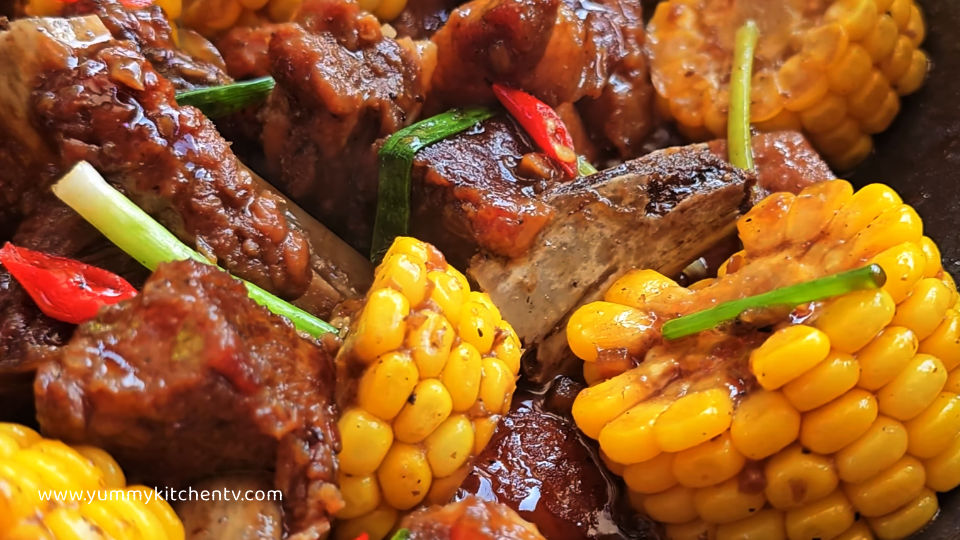 sweet and spicy pork ribs yummy kitchen