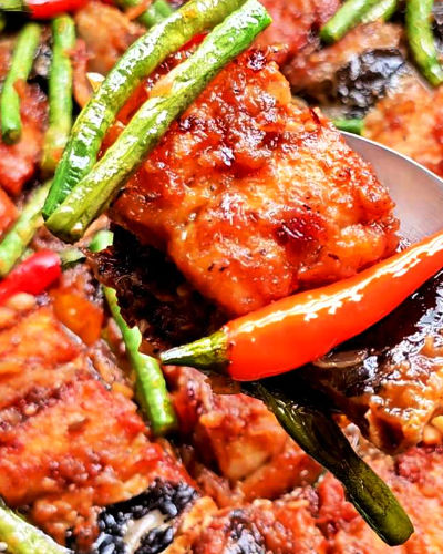 Binagoongan Bangus with Sitaw