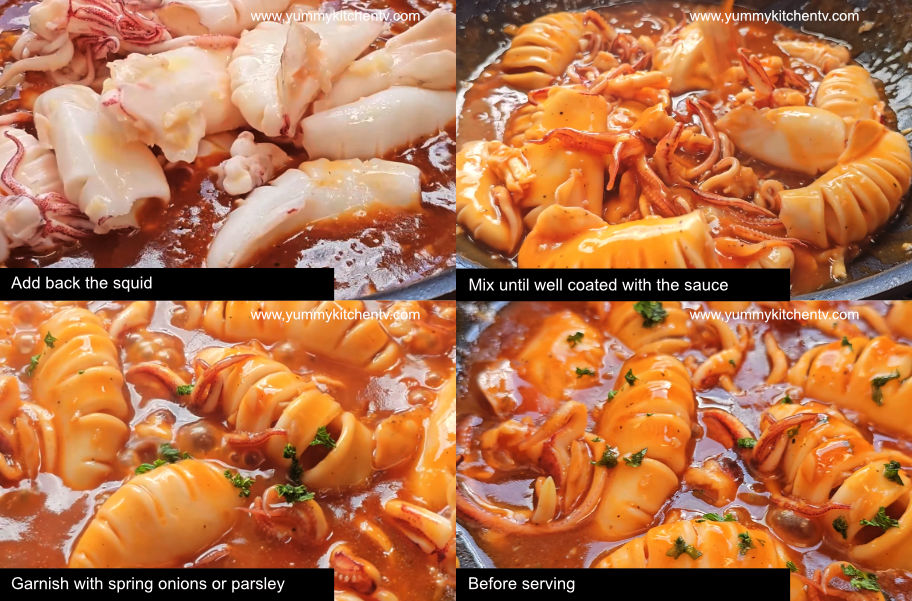 simple butter garlic squid recipe