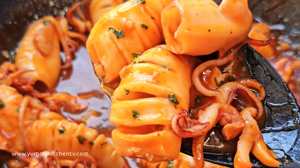 garlic buttered squid recipe