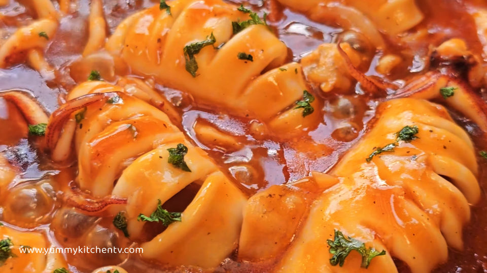 simple butter garlic squid recipe