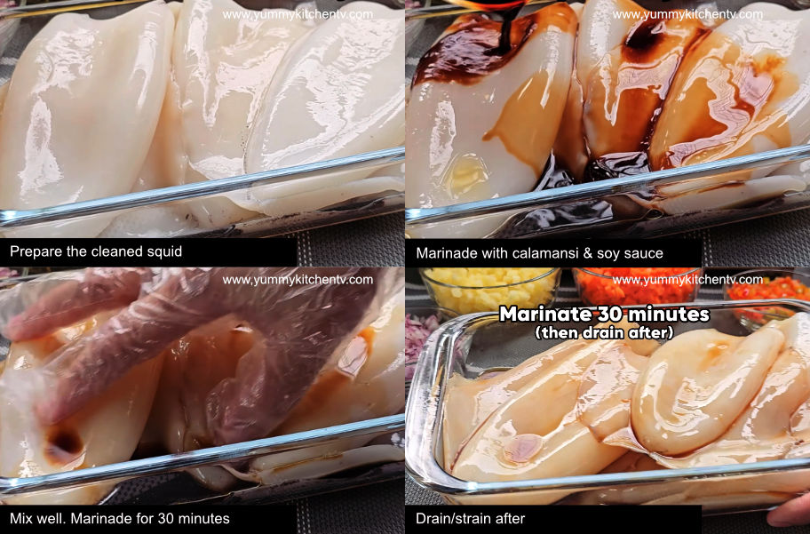 paano magluto ng pusit filipino