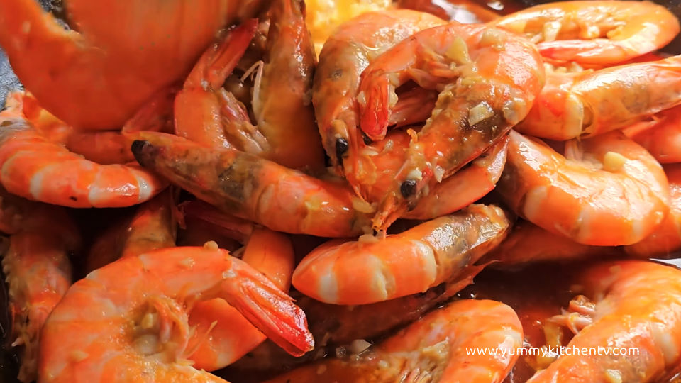 easy spicy buttered shrimp