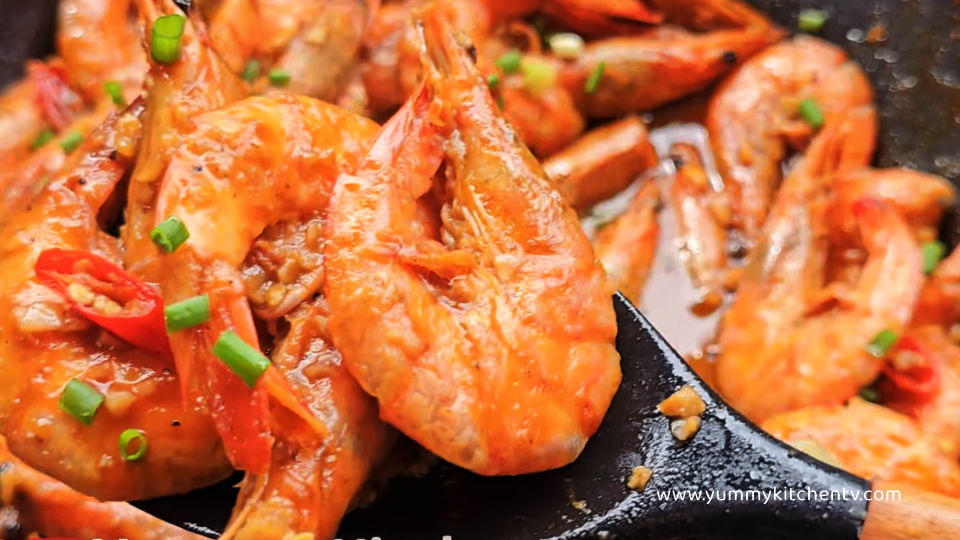 sweet and spicy buttered shrimp recipe