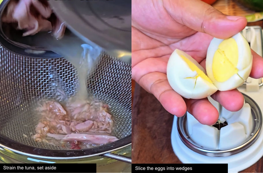 do you put eggs in tuna salad