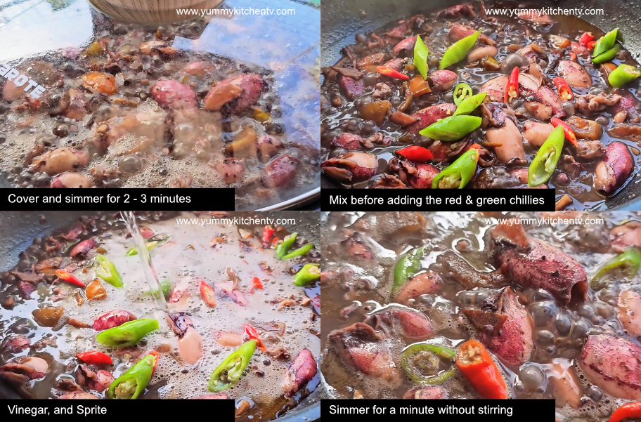 adobong pusit ingredients and procedure