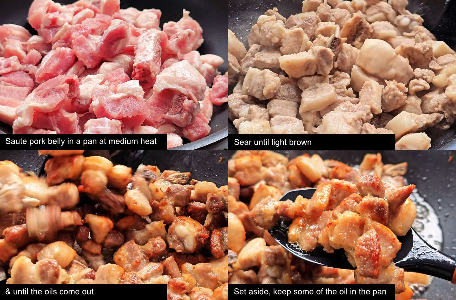 how to cook binagoongan pork